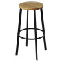 Durafurn Portland 750H Barstool Black Frame & Natural Beech Seat (2 Pack)