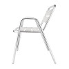 Bolero Aluminium Stacking Chairs Arched Arms (4 Pack)