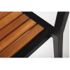 Bolero Steel & Acacia Side Chairs (Pack of 4)