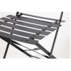 Bolero Black Pavement Style Steel Folding Chairs (Pack of 2)