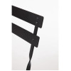 Bolero Black Pavement Style Steel Folding Chairs (Pack of 2)