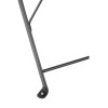 Bolero Black Pavement Style Steel Folding Chairs (Pack of 2)