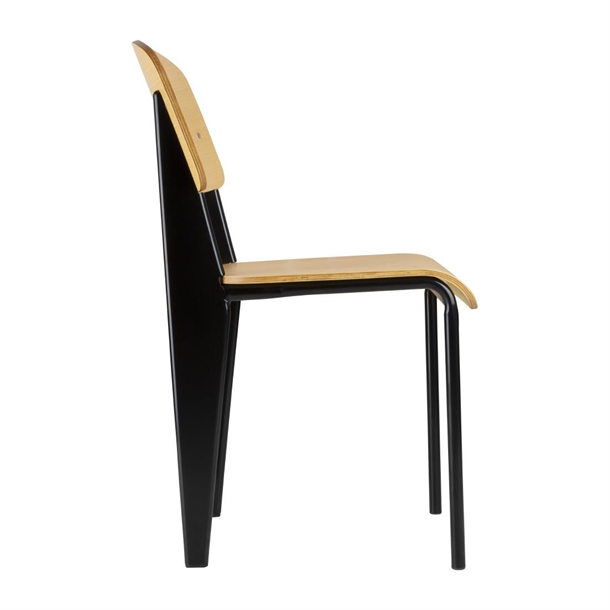 Bolero Wooden Dining Chairs with Black Steel Frame (4 Pack) Bolero Wooden Dining Chairs with Black Steel Frame (4 Pack)