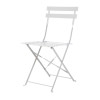 Bolero Grey Pavement Style Steel Folding Chairs (Pack of 2)