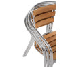 Bolero Aluminium & Ash Chairs (4 Pack)