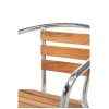Bolero Aluminium & Ash Chairs (4 Pack)