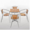 Bolero Aluminium & Ash Chairs (4 Pack)