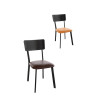 Bolero Metal & PU Side Chair Vintage Camel (Pack 4) Bolero Metal & PU Side Chair Vintage Camel (Pack 4)