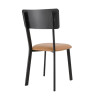Bolero Metal & PU Side Chair Vintage Camel (Pack 4) Bolero Metal & PU Side Chair Vintage Camel (Pack 4)