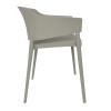 Bolero Lorenzo Cafe Chairs Medium Grey (2 Pack)