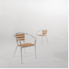 Bolero Aluminium & Ash Chairs (4 Pack)