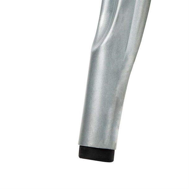 Bolero Bistro Side Chairs with Wooden Seat Pad Galvanised Steel (4 Pack)