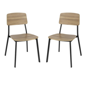 Bolero Beaufort Wooden Interior Dining Chairs (2 Pack)