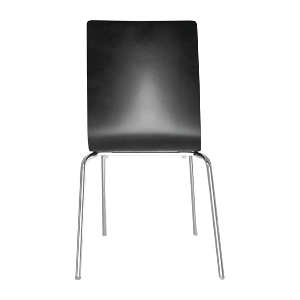Bolero Black Square Back Side Chair (4 Pack) Bolero Black Square Back Side Chair (4 Pack)