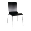 Bolero Black Square Back Side Chair (4 Pack) Bolero Black Square Back Side Chair (4 Pack)