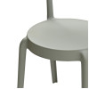 Bolero Mila Café Chairs Moss Grey (2 Pack)