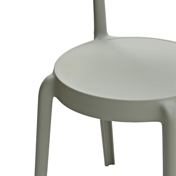 Bolero Mila Café Chairs Moss Grey (2 Pack)