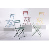 Bolero Red Pavement Style Steel Folding Chairs (Pack of 2)