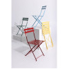 Bolero Red Pavement Style Steel Folding Chairs (Pack of 2)