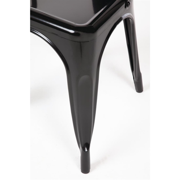 Bolero Black Steel Bistro Side Chair (4 Pack) Bolero Black Steel Bistro Side Chair (4 Pack)