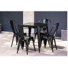 Bolero Black Steel Bistro Side Chair (4 Pack) Bolero Black Steel Bistro Side Chair (4 Pack)