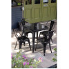 Bolero Black Steel Bistro Side Chair (4 Pack) Bolero Black Steel Bistro Side Chair (4 Pack)