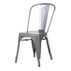Bolero Gun Metal Grey Steel Bistro Side Chair (4 Pack)