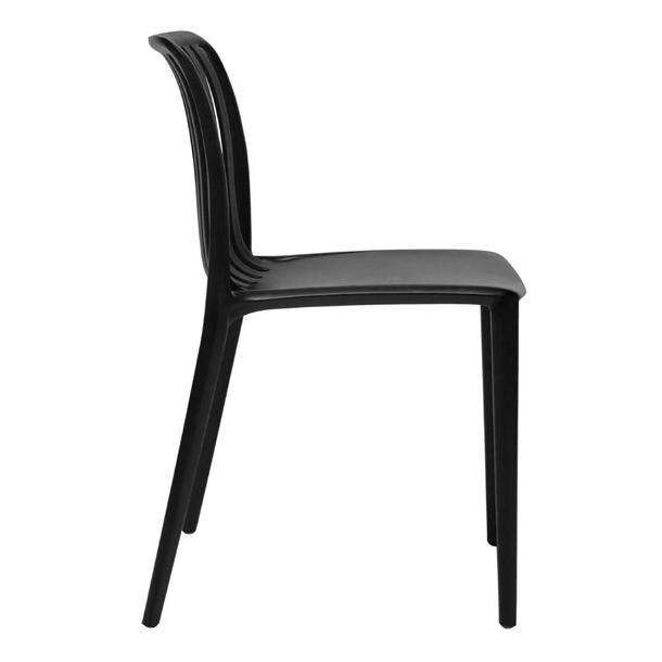 Bolero Verona Café Chairs Black (2 Pack)