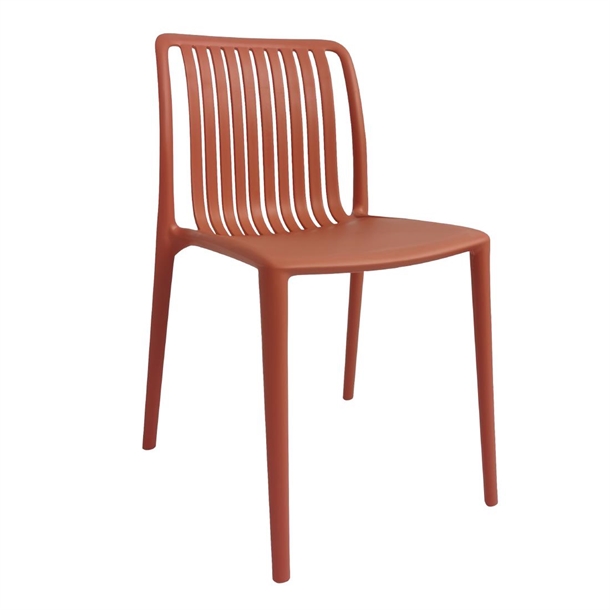 Bolero Verona Café Chairs Mild Orange (2 Pack) Bolero Verona Café Chairs Mild Orange (2 Pack)