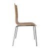 Bolero Square Back Side Chair Zebrano (4 Pack)