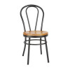 Bolero Clarisse Side Chairs Metallic Grey (2 Pack)