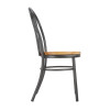 Bolero Clarisse Side Chairs Metallic Grey (2 Pack)