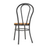 Bolero Clarisse Side Chairs Metallic Grey (2 Pack)