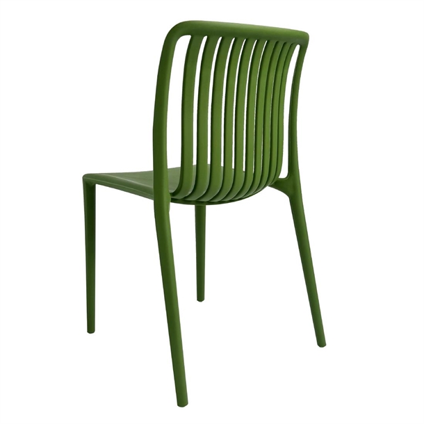 Bolero Verona Café Chairs Forest Green (2 Pack)
