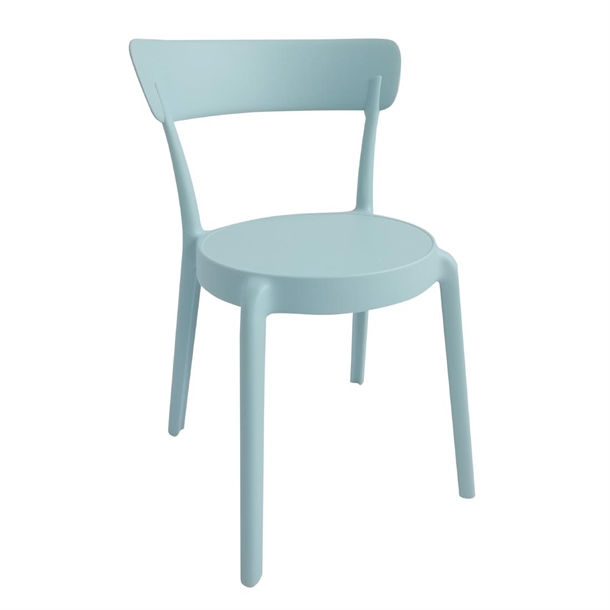 Bolero Mila Café Chairs Icy Blue (2 Pack) Bolero Mila Café Chairs Icy Blue (2 Pack)