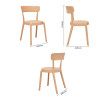 Bolero Mila Café Chairs Light Salmon (2 Pack) Bolero Mila Café Chairs Light Salmon (2 Pack)