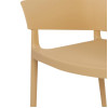 Bolero Lorenzo Cafe Chairs Warm Cream (2 Pack)