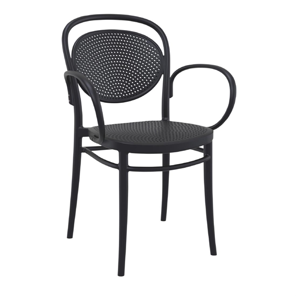 Furnlink Marcel XL Chair - Black (2 Pack)