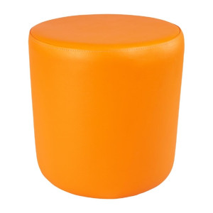 Furnlink Ottoman Round - Orange (2 Pack)