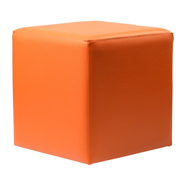 Furnlink Ottoman Cube - Orange (2 Pack)