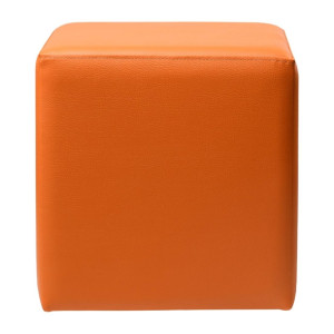 Furnlink Ottoman Cube - Orange (2 Pack)