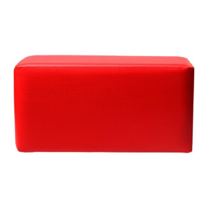 Furnlink Ottoman Rectangle - Red (2 Pack)