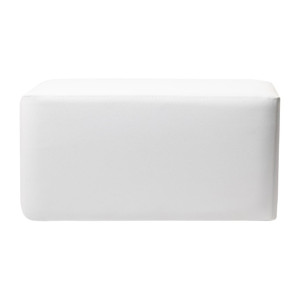 Furnlink Ottoman Rectangle - White (2 Pack)