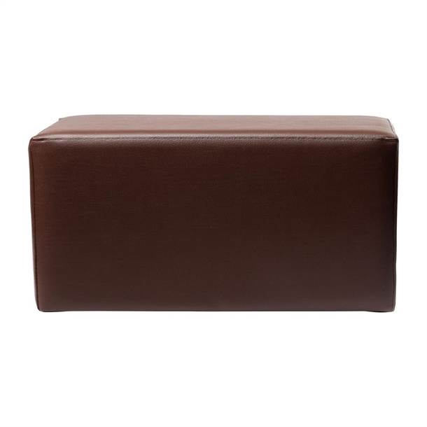 Furnlink Ottoman Rectangle - Chocolate (2 Pack)