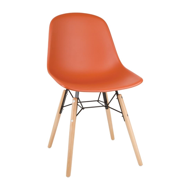 Bolero Arlo Side Chairs Dark Orange (2 Pack)