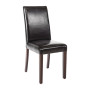 Bolero Faux Leather Dining Chairs Black (2 Pack)