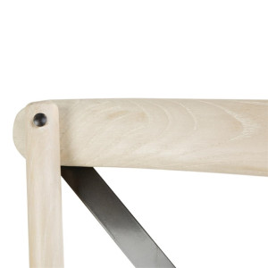 Bolero Bentwood Chairs with Metal Cross Backrest (2 Pack)