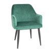 Bolero Lia Velvet Chairs Dark Green (2 Pack) Bolero Lia Velvet Chairs Dark Green (2 Pack)