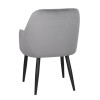 Bolero Lia Velvet Chairs Grey (2 Pack) Bolero Lia Velvet Chairs Grey (2 Pack)