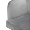 Bolero Lia Velvet Chairs Grey (2 Pack) Bolero Lia Velvet Chairs Grey (2 Pack)